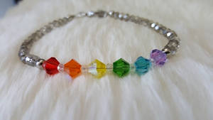 Handmade Rainbow LGBTQ Pride Beaded Bracelet