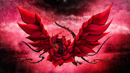 Black Rose Dragon wallpaper