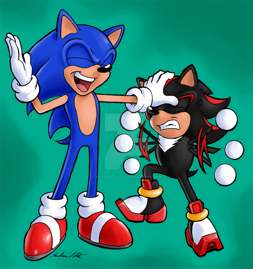 Modern Sonic vs Classic Shadow by Atticus-Kotch on DeviantArt