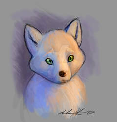 Arctic Fox by Atticus-Kotch