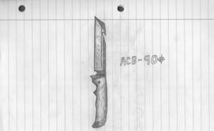 ACB-90 BF3 Inspired Knife Sketch