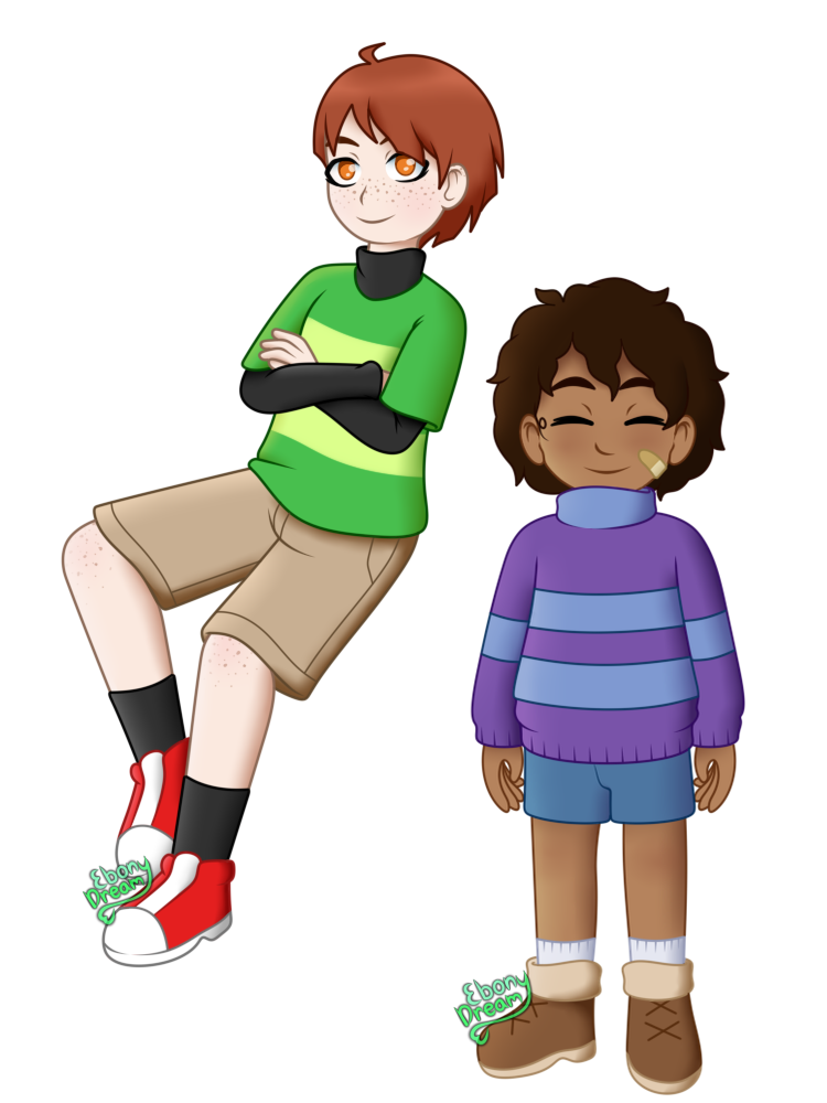 Frisk and Chara on UNDERTALE-SANS-GROUP - DeviantArt