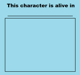 This Character Is Alive In Blank Meme