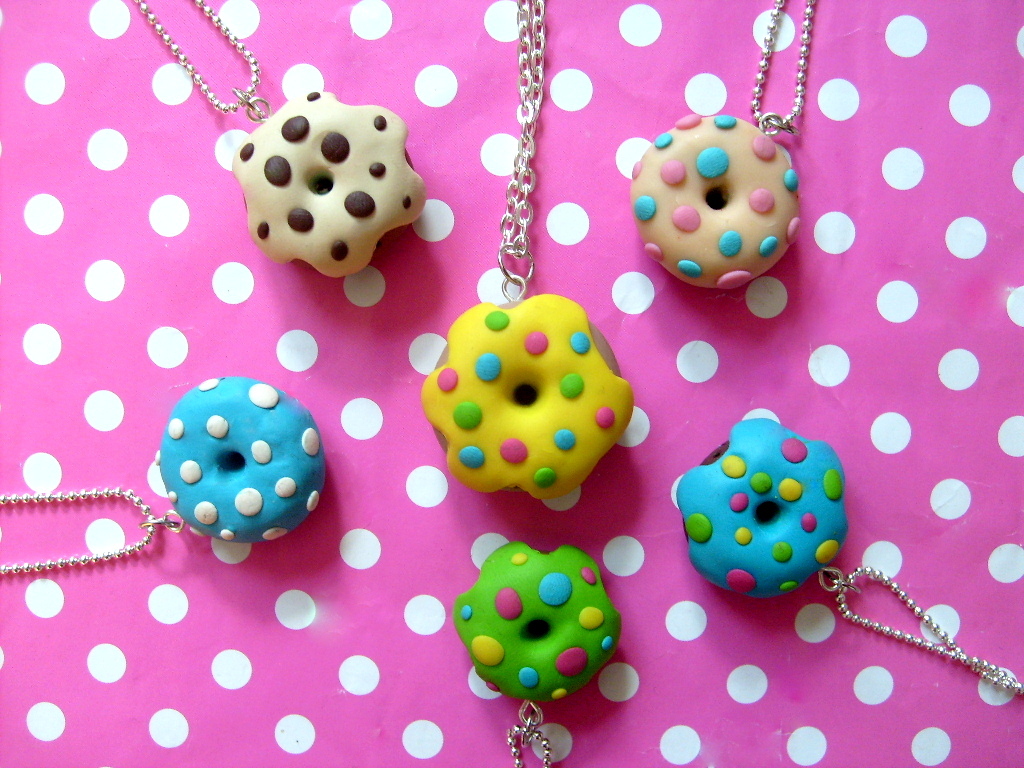 Donut necklaces