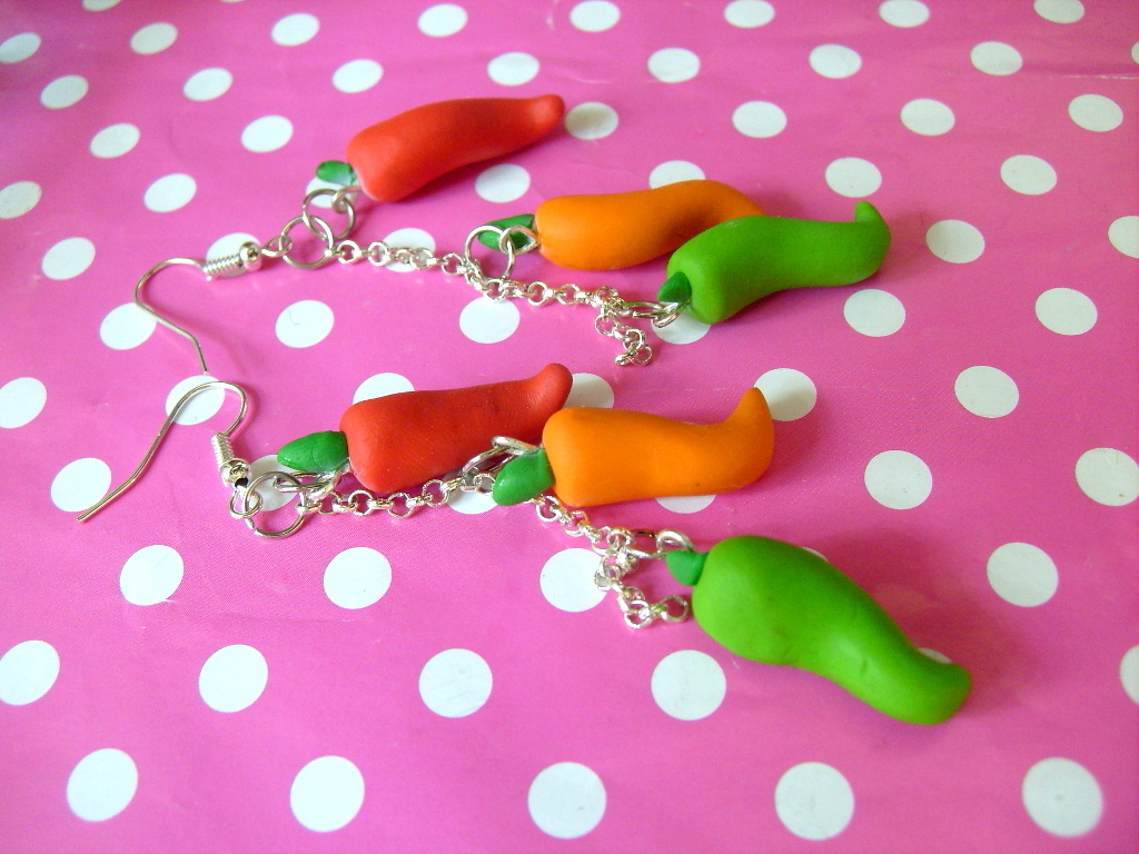 Chilli peppers earrings