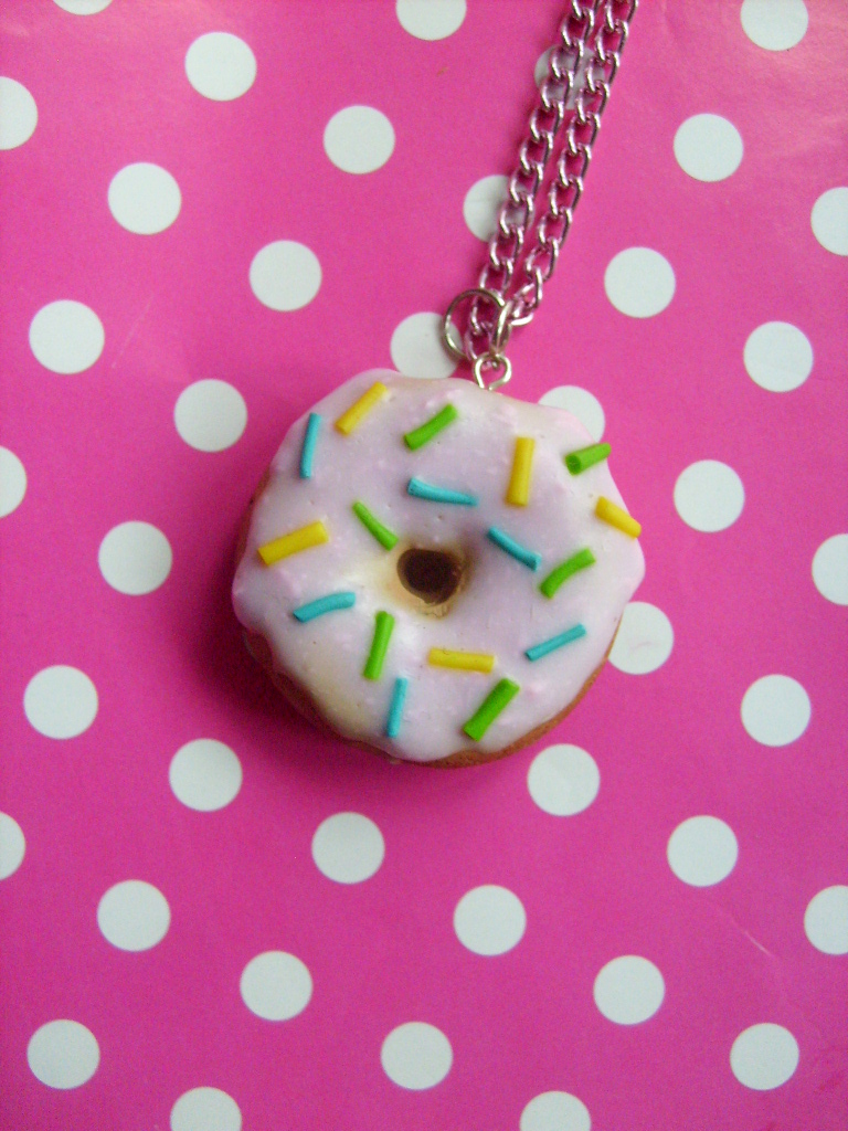 cute donut necklace