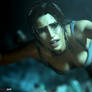 Falling Lara Croft