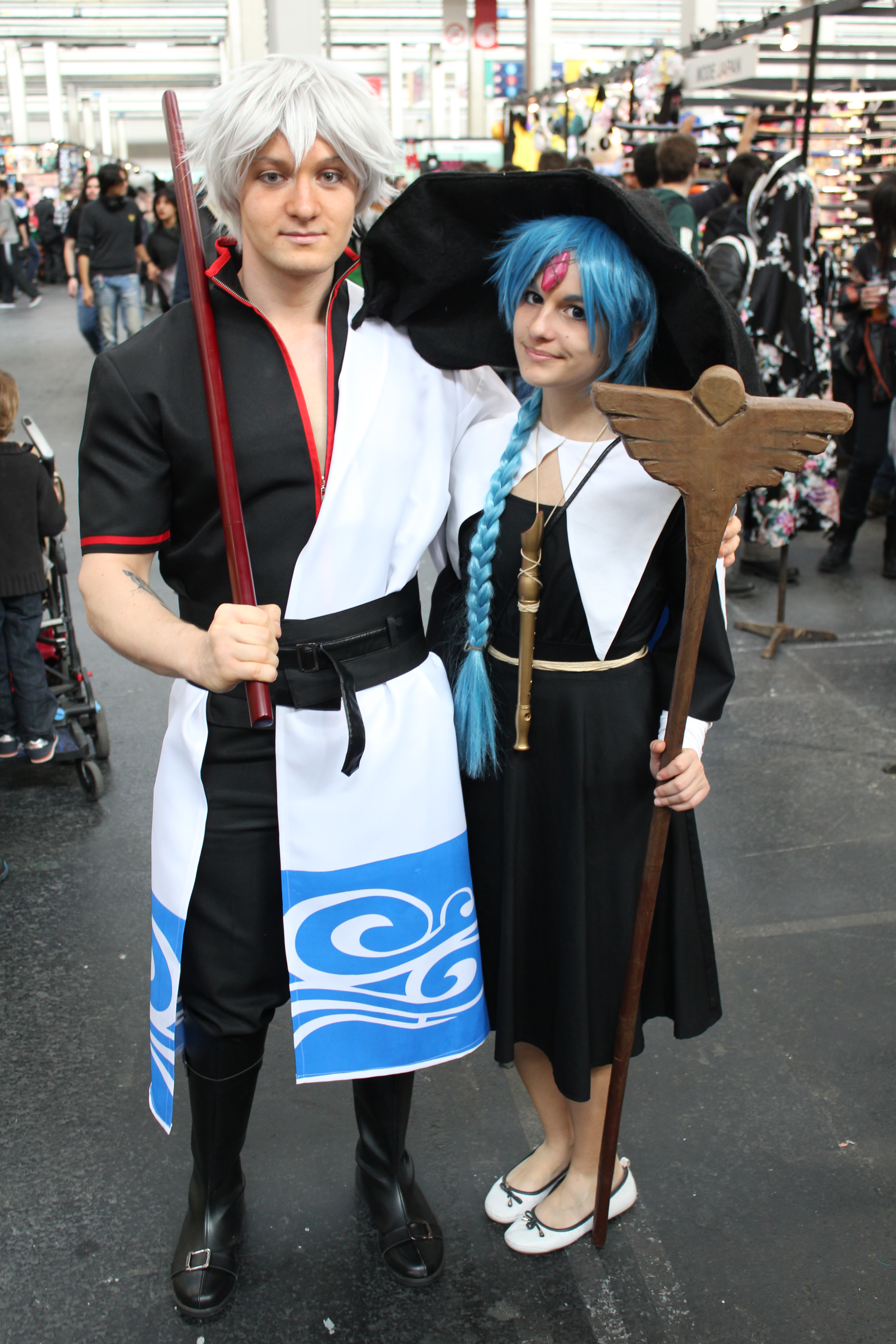 Gintoki and Aladdin from Gintama and Magi