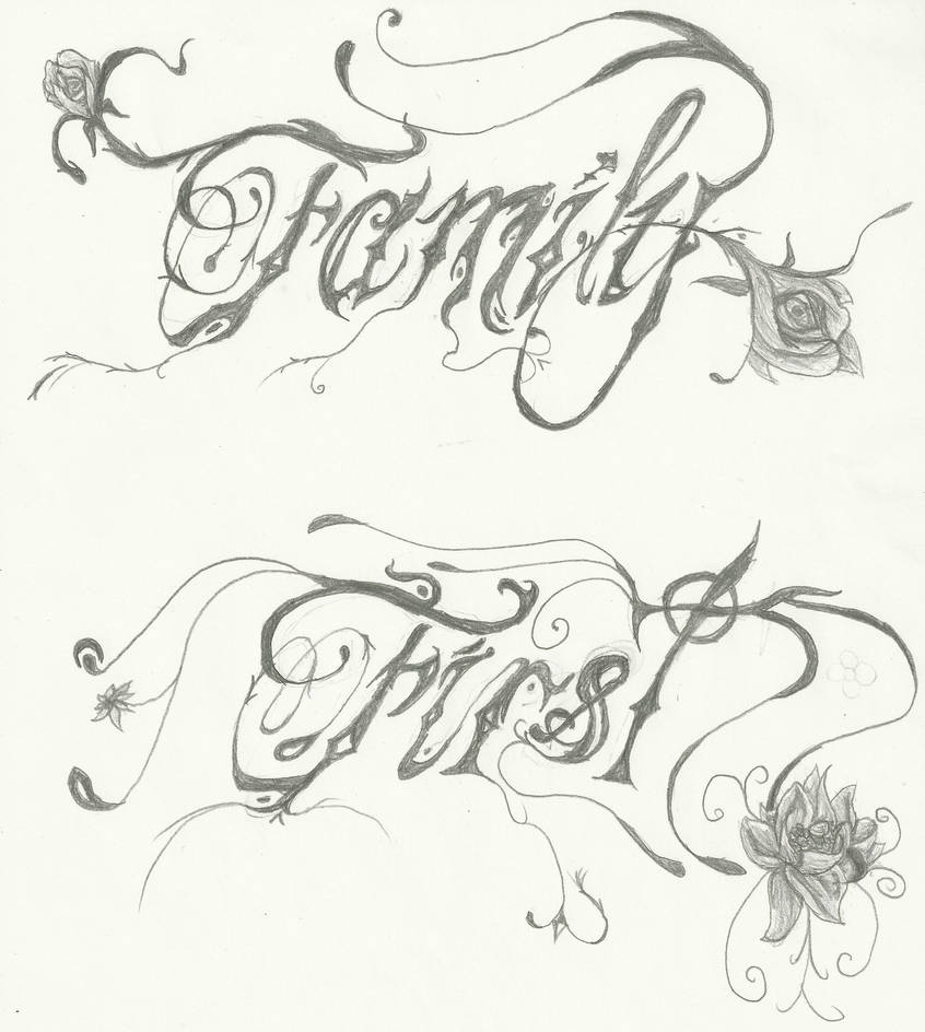 Family 1st Tattoo font by MurderInkLastResort on DeviantArt