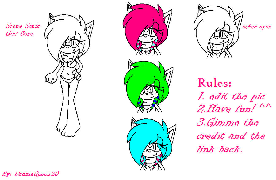 Scene Sonic Girl Base