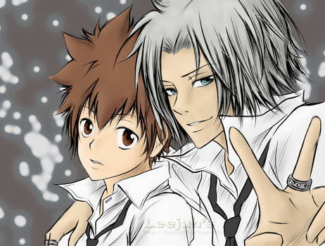 Gokudera and Tsuna