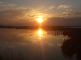 Sunset at the wetlands