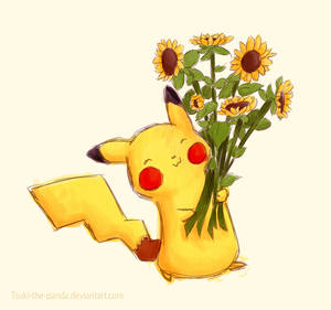 Pikachu and Sunflower