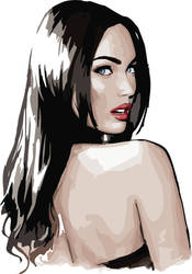 Fan art Vetor realista Megan Fox