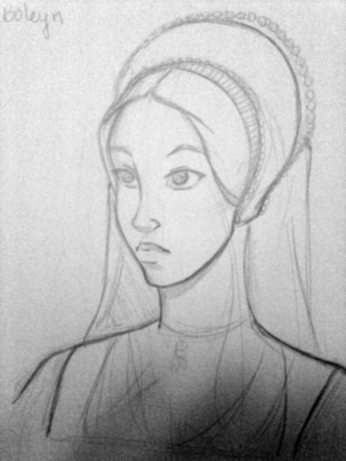 Anne Boleyn Quick Sketch