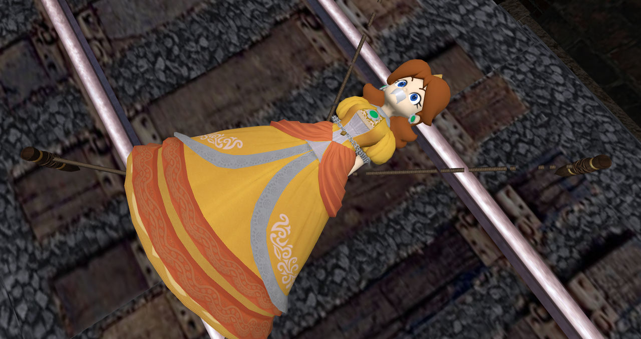 Princess Daisy Train Track Tied by ddrplayax on DeviantArt