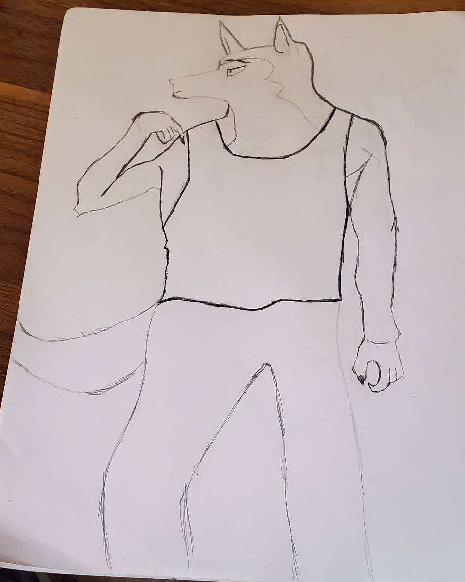 drawing of Legoshi by mikeD44 on DeviantArt