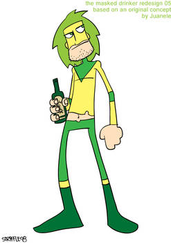 Masked Drinker plays dressup05