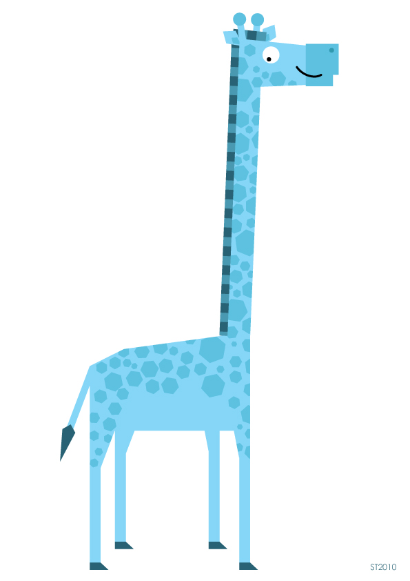 Giraffe - Blue