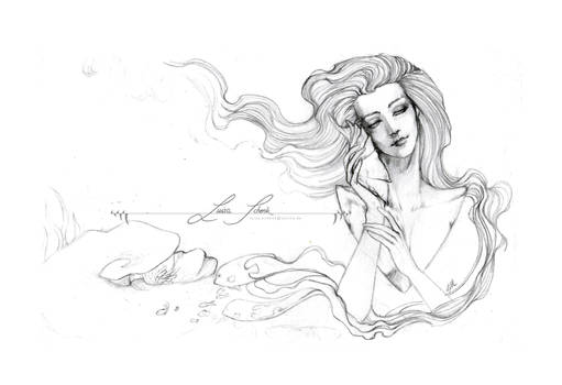 sketch: listen to the ocean..