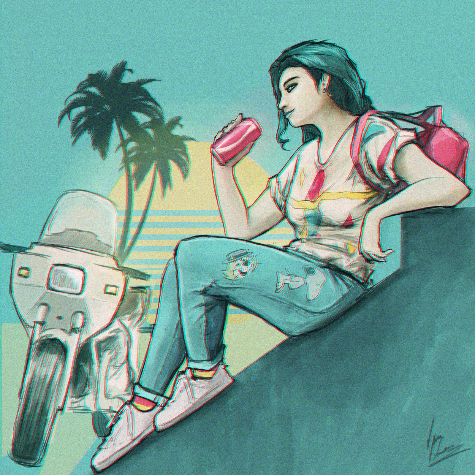 90s Girl By ResilientSnake On DeviantArt artstation-90s-girl