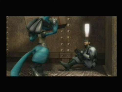 Lucario meets Snake