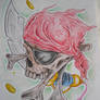 pirate skull tattoo design