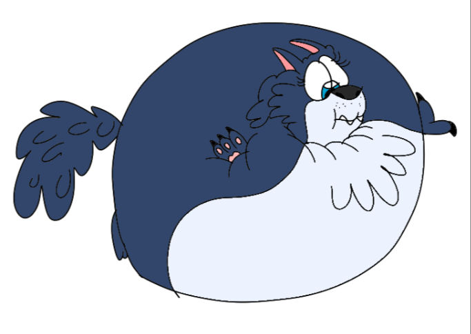 Wolf Inflation Gracie the Wolf Inflation by Howardcartoon2 on DeviantArt