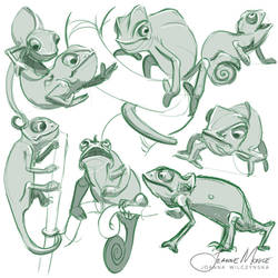 JeanneMonince doodling: Chameleon