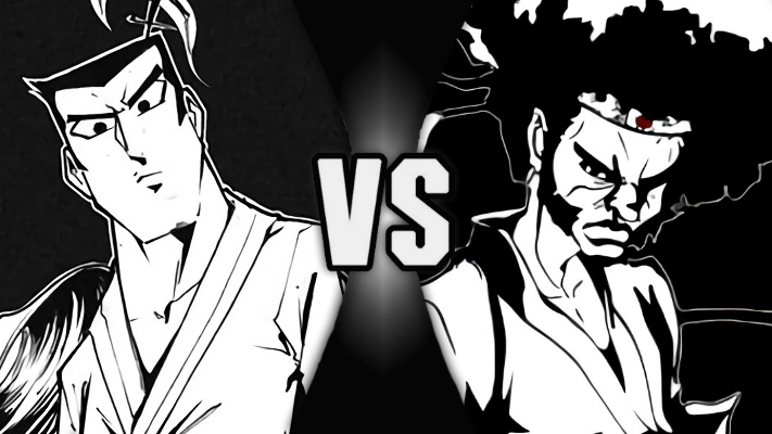 Samurai Jack vs Afro Samurai by Strunton on DeviantArt