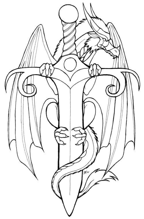 Dragon on a sword by Skychaser on DeviantArt
