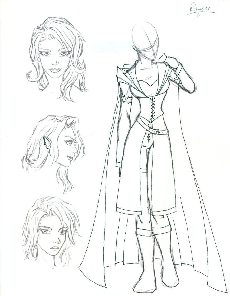 Character Sketch - Ranger by Morgaine-le-Fay on DeviantArt
