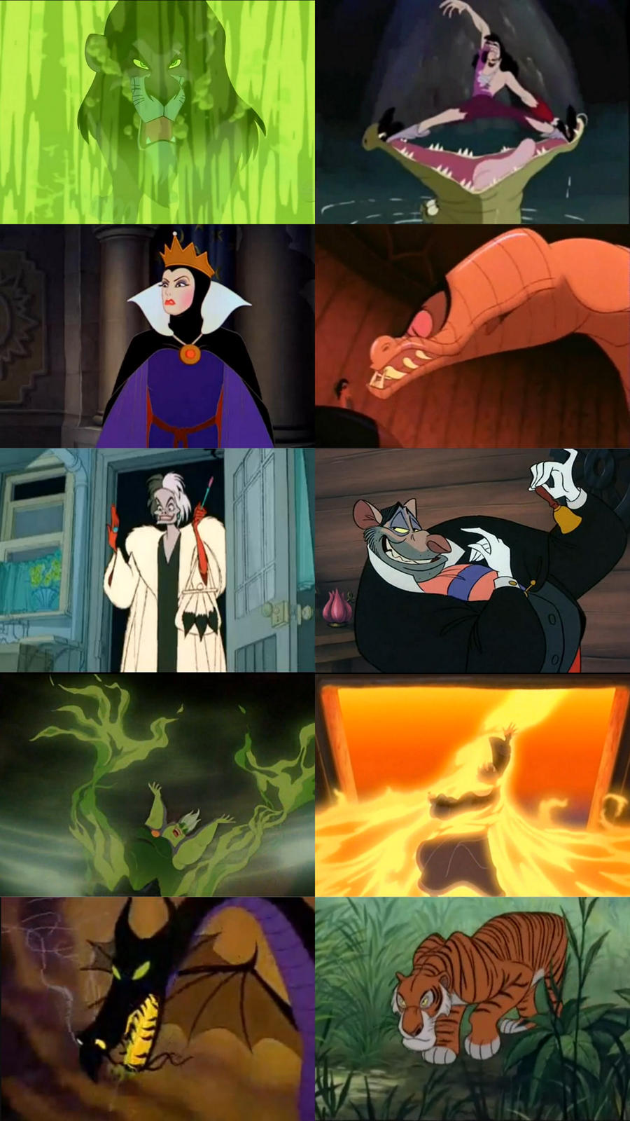 Top Ten Disney Villains
