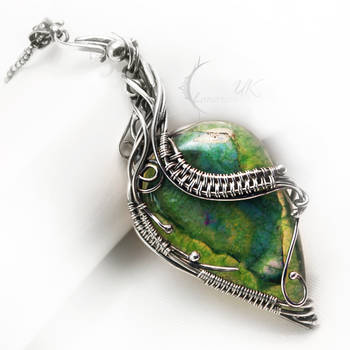 ARTILVEEN - silver , agate and chrysoprase