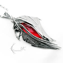 AXENTURN - silver and red quartz