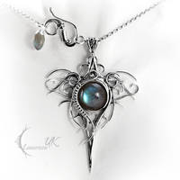 OZZAGIS - silver and labradorite