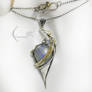 PHINTIAERH - silver , 18 Ct yellow gold, moonstone