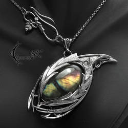 YZDHYNAR DRACO - silver and labradorite