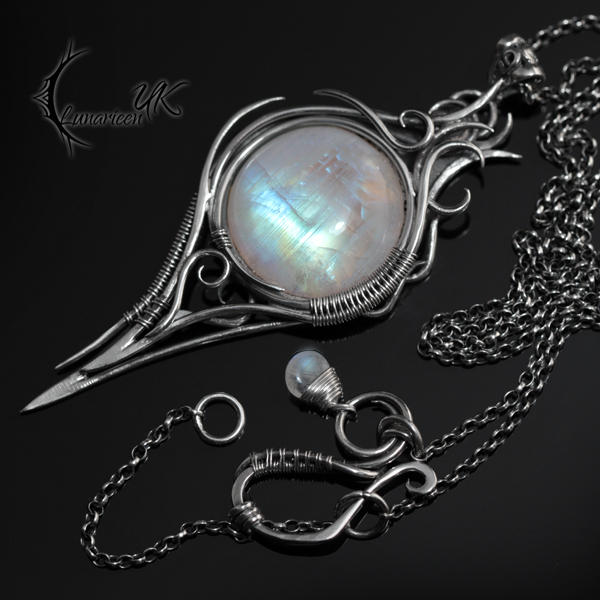 INZANRDIELL - silver and moonstone by LUNARIEEN INZANRDIELL - silver and moonstone by LUNARIEEN