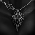 YNGTRIZ - silver and black spinel by LUNARIEEN