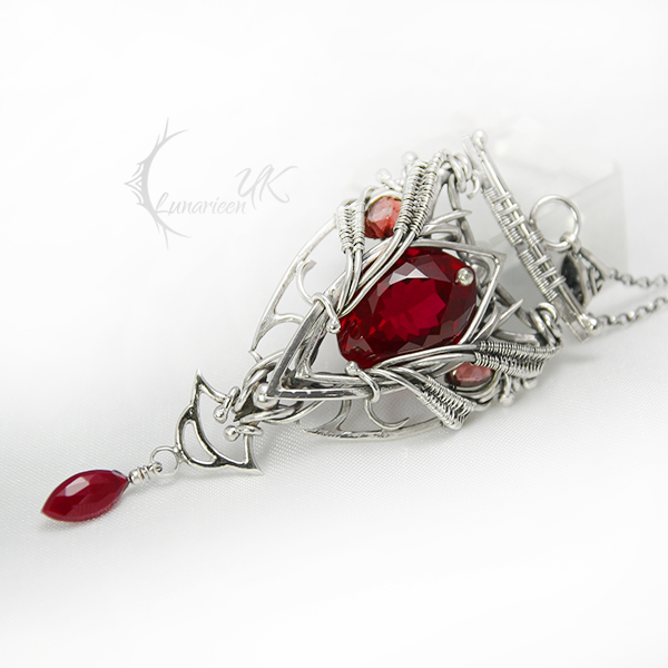 ANTIALENTH - Silver , Quartz ,Garnet, Chalcedony