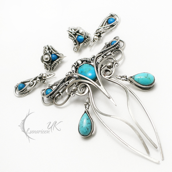 TURQANTIREEL -Silver and turquoise