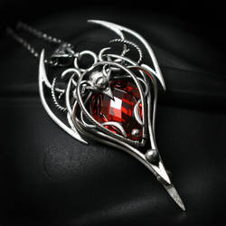 IXEELTHER silver and red zirconia