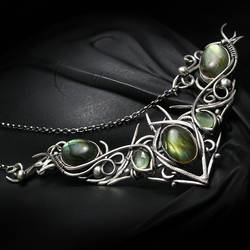 LIRIEENX Silver, Labradorite, Prehnite.