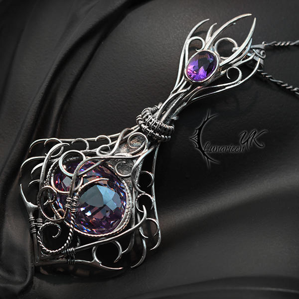 ARCHTIARIUS - Silver, Purple Zirconia and Amethyst by LUNARIEEN on ...