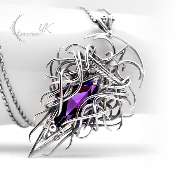 QUATHARDION - Silver and Purple Amethyst