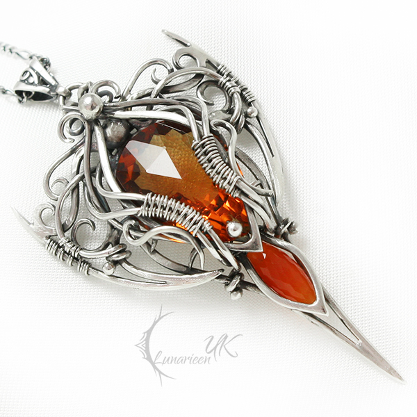 LIXEERNTH Silver, Madeira Citrine, Carnelian