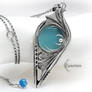 SHARRNZIRL - Silver, Blue Chalcedony and Blue Onyx