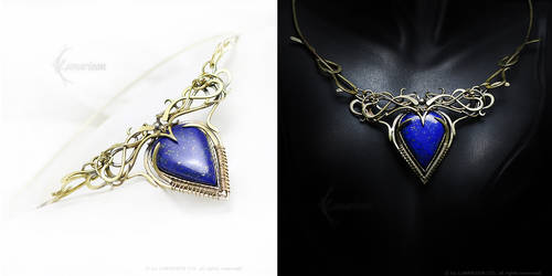 UVERELL ARRAX - brass, silver and lapis lazuli