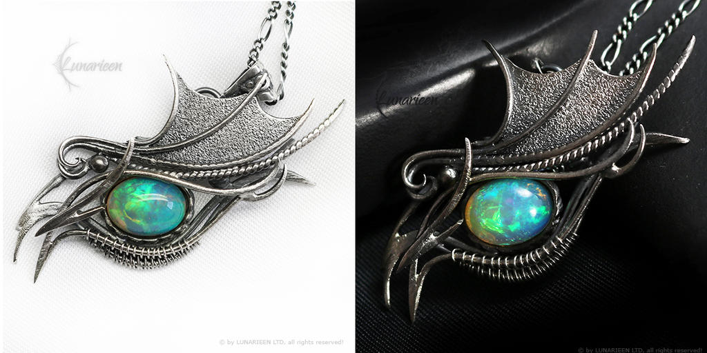DARAHMADAR Silver and Ethiopian Opal by LUNARIEEN